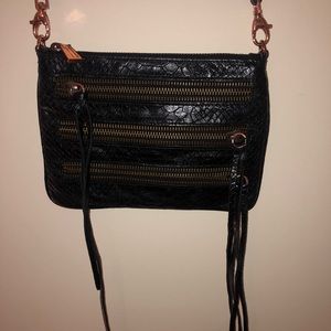 Rebecca Minkoff Snakeskin 3 Zipper Bag
